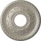 Ekena Millwork Palmetto Ceiling Medallion (Fits Canopies up to 4 7/8"), 12 1/8"OD x 3 1/2"ID x 1"P, Pearl White CM12PMPWS - alternate 1